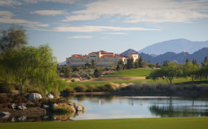 Classic Club's restaurant and clubhouse overlooks the course. 